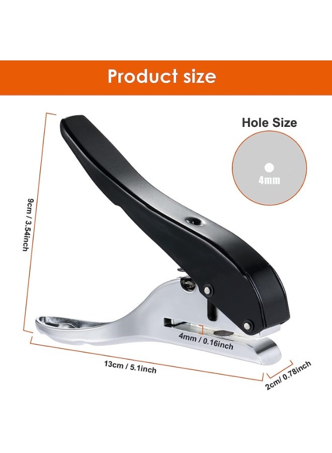 ChicAbode Hole Punch, 4mm Single Hole Punch, Heavy Duty Hole Puncher Single, Paper Punch, Portable Hand Held Long Hole Punch, for Paper Cards Plastic Cardboard - Image 2